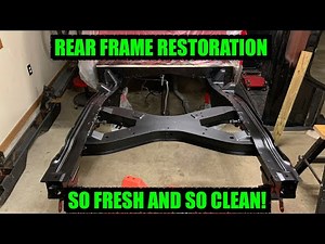 Rebuilding a Jeep Comanche Part 12: Sandblasting, Priming and Painting the Rear Frame Section