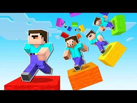 НУБ И ПРО В ИЛЛЮЗОРНОМ ПАРКУРЕ В МАЙНКРАФТ ! НУБИК ПРОХОДИТ ПАРКУР ТРОЛЛИНГ В MINECRAFT