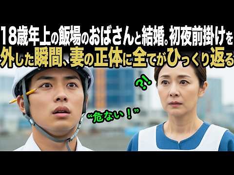 18歳年上の飯場のおばさんと結婚。初夜、前掛けを外した瞬間——妻の正体に、すべてがひっくり返る。#朗読