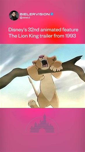 1993 The Lion King Trailer from Aladdin VHS