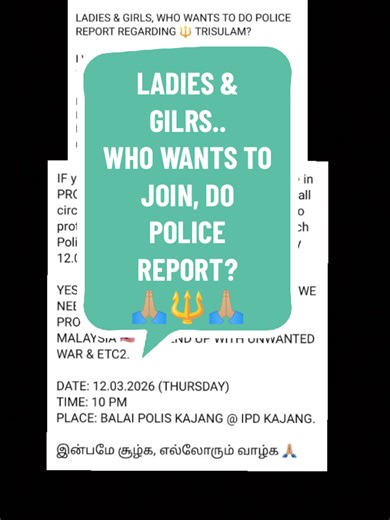 Join the Police Report for Women's Safety in Malaysia