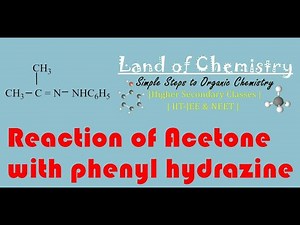 Reaction of Acetone with Phenyl hydrazine| Acetone phenyl hydrazone| Organic Chemistry| Class-12 |