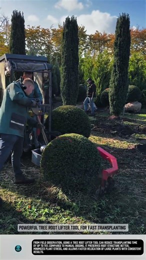Powerful Tree Root Lifter tool for fast transplanting #tools