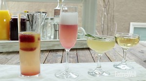 Champagne Cocktails 4 Ways Get the recipes: http://spr.ly/61878pXi1 | EatingWell
