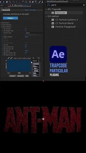 Trapcode Particular Plugins in Adobe After effects #motiongraphics #motionboss #aftereffects