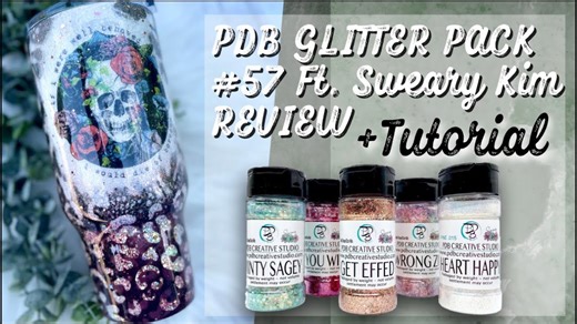 PDB Glitter In Action: Create Beautiful Custom Tumblers