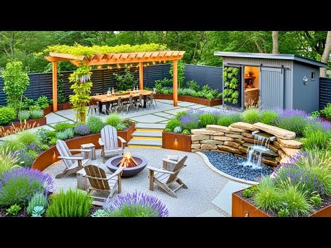 Modern Rustic Backyard Garden Landscaping Ideas to Transform Your Outdoor Space into a Cozy Retreat