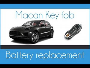 How to replace the battery of the Porsche Macan key.