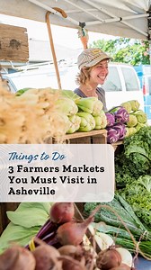 Asheville is home to over 17 local tailgate markets, selling farm fresh produce and locally made products! ➡️Here are the three farmers markets you MUST-VISIT in Asheville: 🥕 Asheville City Market 🥕 WNC Farmers Market 🥕 River Arts District Farmers Market 📽️: Blair Meeks | Visit Asheville