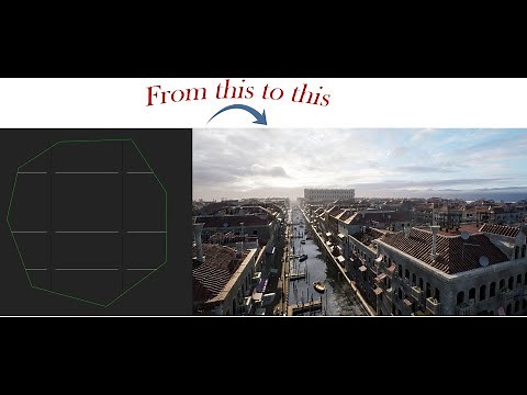 Unreal Engine 5 Procedurally generate Venice city in less than 3 min