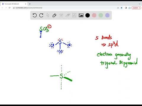 Molecular geometry of SCl3-