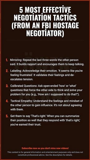 5 Most Effective Negotiation Tactics (from an FBI Hostage Negotiator)...