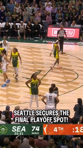 100K views · 757 reactions | WHAT AN ENDING 勞 The @seattlestorm win a NAIL-BITER, defeating the Valkyries, 74-73, in the final seconds to clinch the final playoff spot! Erica Wheeler: 17 PTS | 5 REB | 2 AST | 5 3PM Nneka Ogwumike: 16 PTS | 8 REB Brittney Sykes: 14 PTS | 3 REB | 3 AST With Seattle’s victory tonight, all 8 spots are officially SECURED in the 2025 WNBA Playoffs presented by @google  #WelcometotheW | WNBA | Facebook