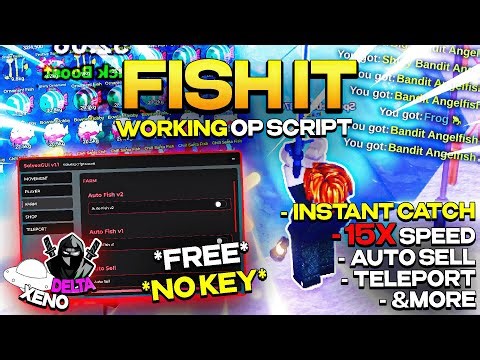OP FISH IT Script – 15x Speed Fishing, No Key, Auto Sell, Instant Catch & Event Farm