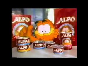 Alpo Cat Food Commercial with Garfield 1989