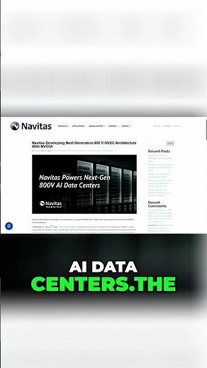 Navitas: NVIDIA Partnership Could Transform Data Centers! #shorts