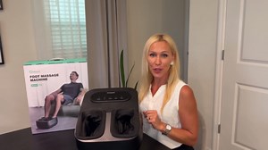 KNQZE Foot Massager with Heat and Remote, Shiatsu Deep Kneading Feet Massager for Plantar Fasciitis & Neuropathy, Foot Warmer, Gifts for Mom Women Men Dad, Fits Up to Men Size 12