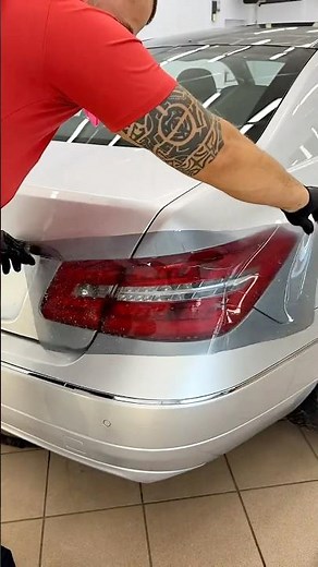 Mercedes E-Class Coupé Smoked Headlight PPF Upgrade 🚗✨