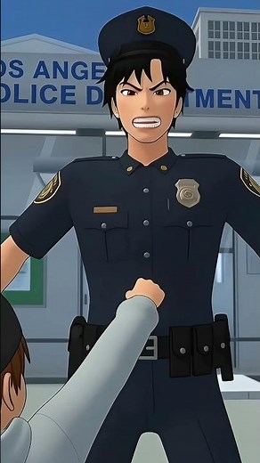 Yuta Hates the Police 😡🚓😱 | Sakura School Simulator #Shorts