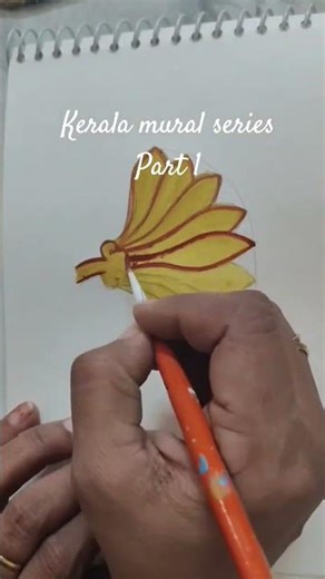 Kerala mural series... part 1 learn mural #art #kerala #mural #keralamuralpainting #accessartzone