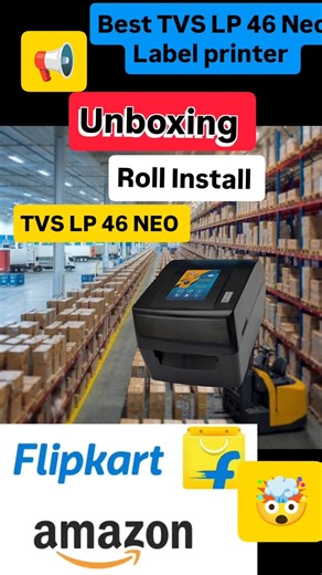 Best label printer LP46 neo unboxing and roll install #viral #barcode #labelprinter #tranding #ai