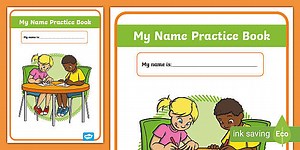 Name Practice Book Cover