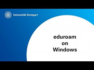 Set up eduroam on Windows – Step by Step