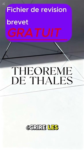 Cet exercice de Thalès tombe presque chaque année #brevet2026 #revision #3eme #2011 #fyp #poutoi