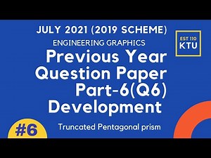 # 6 | KTU JULY 2021 (2019 SCHEME) | QUESTION PAPER DISCUSSION | ANSWER KEY | PART 6 | DEVELOPMENT