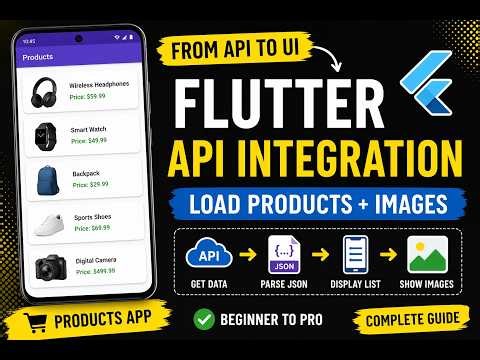 Flutter API Integration | Fetch & Display Products with Images (Beginner to Pro)