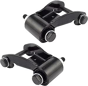 TRQ Rear Leaf Spring Shackle Repair Kit 2 Piece Rearward Compatible with 99-13 Chevrolet GMC