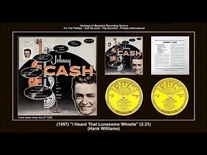 *(1957) Sun LP-1220 A-2 ''I Heard That Lonesome Whistle'' Johnny Cash