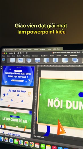 Mẫu slide giáo viên giỏi: Biện pháp sáng tạo trong giảng dạy Ngữ văn 7 #flashslide #powerpoint #morph #tutorial #slide