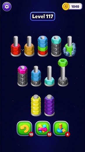 Nut Sort 3D | Level 117