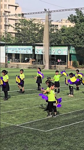 flower drill on annual sports day!