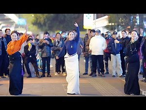 Yongji, graceful Tibetan dance "Welcome to Anduo", Hainan Guozhuang