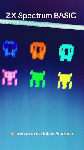 ZX Spectrum BASIC Spectrum Invaders #zxspectrum #thespectrum #sinclairbasic