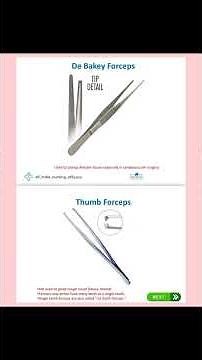 surgical instruments names