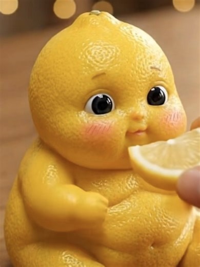 Lemon eating a lemon ASMR 🍋👶 Sour crunch & juicy bite tingles... This is too cute (and sour) 👀 Wish lemons were babies? 😆 #FantasyPlates #LemonASMR #ASMRFood #ASMRFood #Satisfying #OddlySatisfying #ImpossibleFood #ViralASMR #ASMR #ForYou #ChristmasMagic #HolidayTingles #ViralChristmas #Satisfying