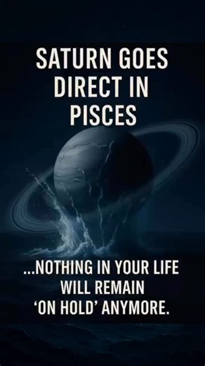KarmikVault | Vedic Astrology | Numerology | Karma Insights on Instagram: "A COSMIC TURNING POINT BEGINS NOW. As Saturn begins its forward motion in Pisces, the collective energy shifts into a phase where delayed consequences, paused timelines, and suppressed truths rise to the surface at once. This isn’t a transit you “feel” — it’s a transit that restructures your reality. Pisces is the sign where unfinished karma comes to settle. And Saturn moving direct here activates a powerful sweep of emot