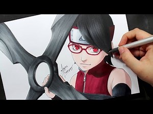 Speed Drawing - Uchiha Sarada
