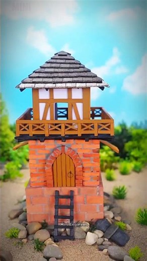 How to build a small duplex House 🏠 #diycrafts #miniature #miniengineer