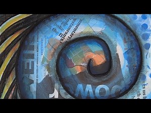 Incredibly Simple Abstract Art Technique using Newspaper and Charcoal!