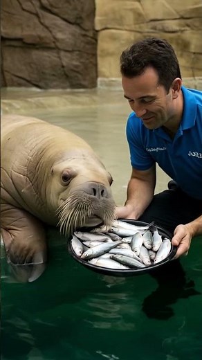 Zoo Keeper Spills Secret to Happy Walruses!