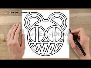 How to Draw Radiohead Logo Easy - Fun Easy Drawings #FunEasyDrawings #logo #drawing #logo #radiohead