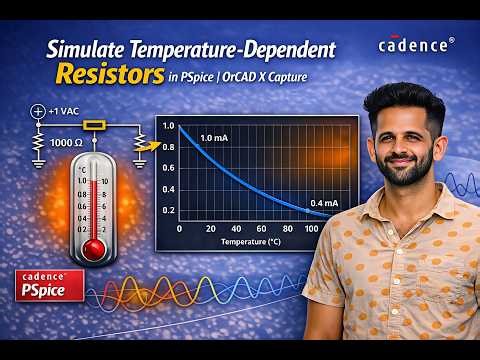 Simulate Temperature Dependent Resistors in PSpice | OrCAD X Capture #pspice #orcadxcapture