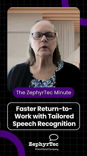 Faster Return-to-Work with Tailored Speech Recognition