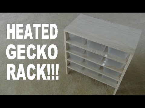 How To Build A Leopard Gecko Housing Rack!!! (With Built In heater!)