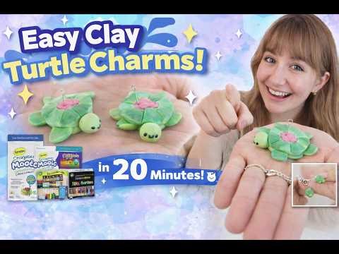 DIY Turtle Charms 🐢 (So Cute!) | Clay Bracelet Craft for Kids