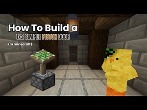 Minecraft 1x2 Piston Door Tutorial!